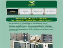 Tablet Screenshot of goldhillselfstorage.com